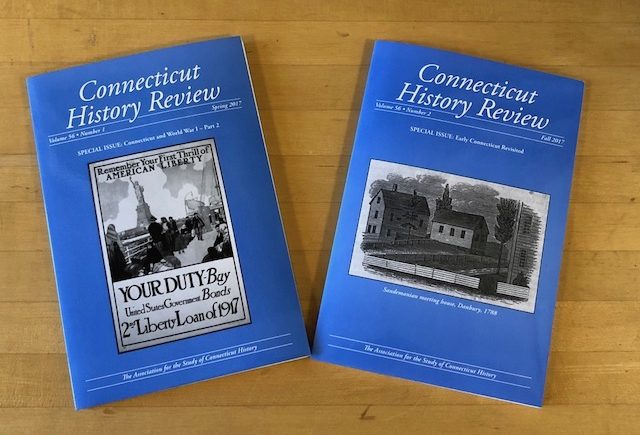 Connecticut History Review 2017 Issues